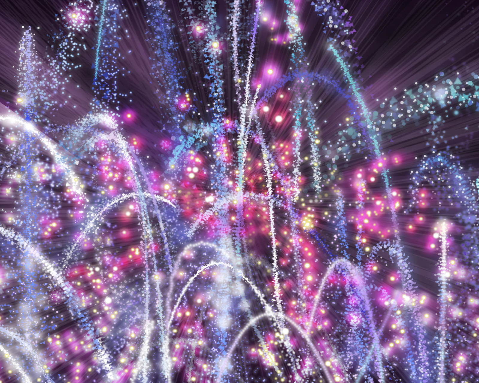 Das New Year 2014 Fireworks Wallpaper 1600x1280