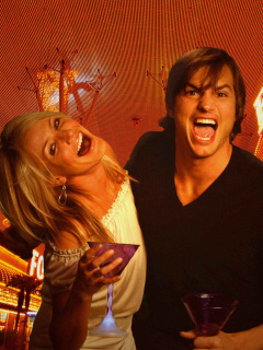 Screenshot №1 pro téma Cameron Diaz And Ashton Kutcher in What Happens in Vegas 240x320