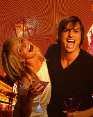 Cameron Diaz And Ashton Kutcher in What Happens in Vegas - Obrázkek zdarma pro Nokia C3-01