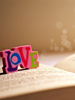 Fondo de pantalla I Love Reading Books 240x320