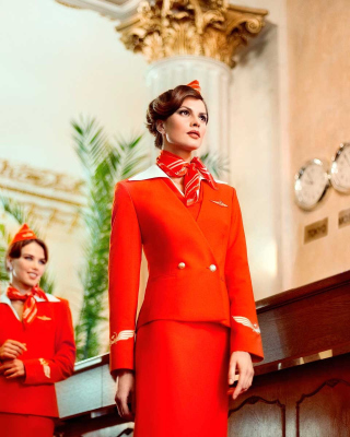 Aeroflot Flight attendant sfondi gratuiti per 768x1280