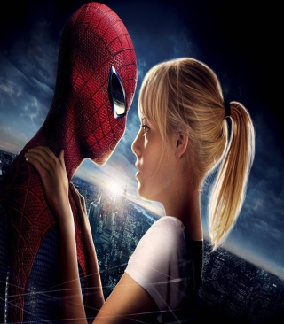 Amazing Spider Man And Emma Stone papel de parede para celular para Nokia 5233