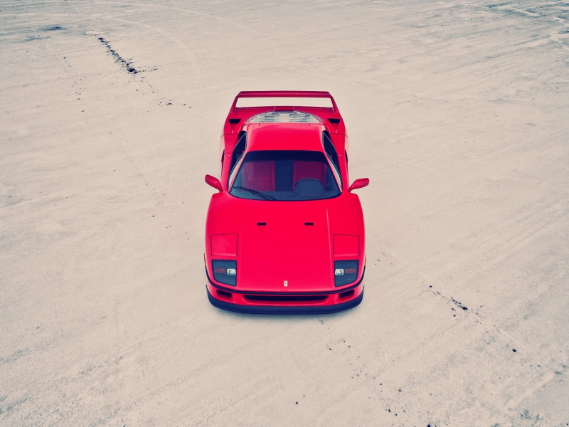 Red Ferrari F40 Top Angle screenshot #1 800x600
