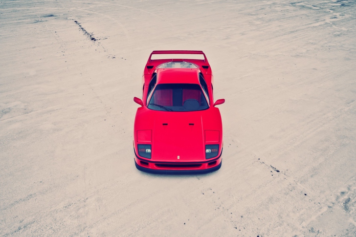 Screenshot №1 pro téma Red Ferrari F40 Top Angle