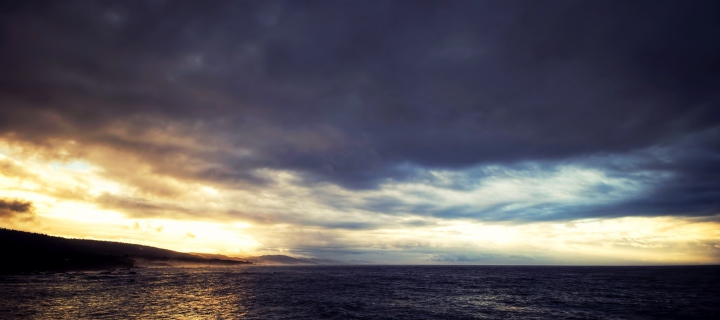 Screenshot №1 pro téma Cloudy Sunset And Black Sea 720x320