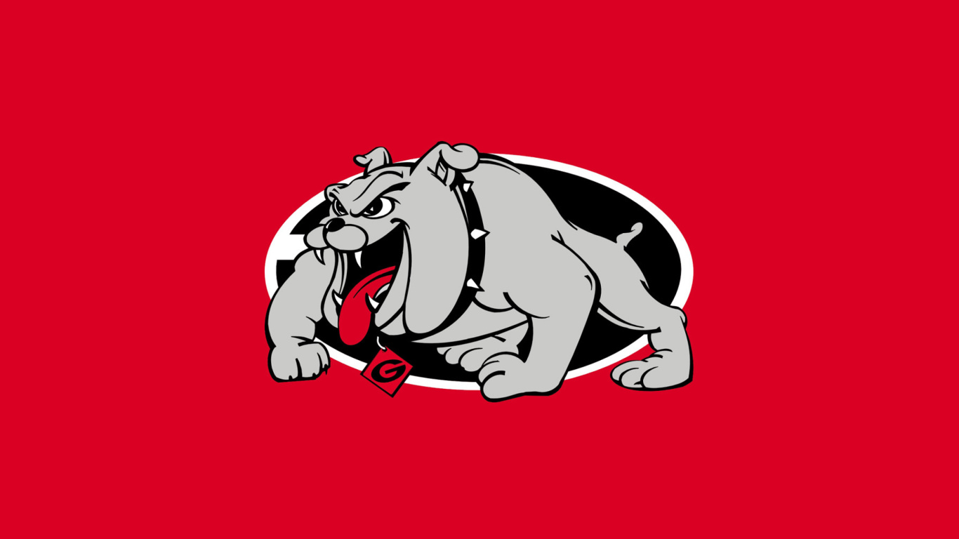 Sfondi Georgia Bulldogs University Team 1366x768