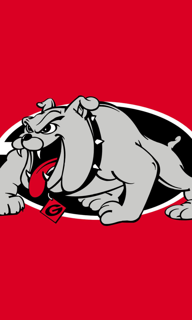 Обои Georgia Bulldogs University Team 768x1280