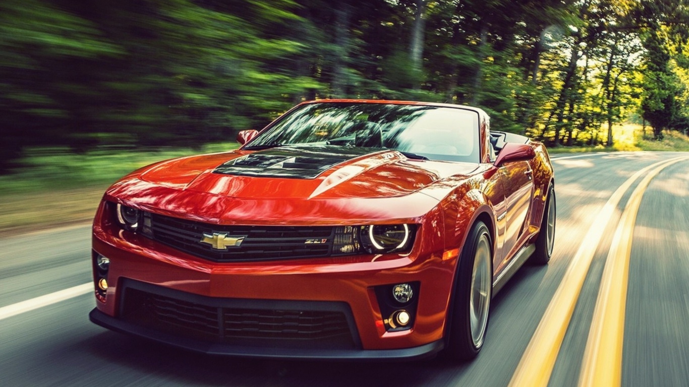 Chevy Camaro ZL1 wallpaper 1366x768