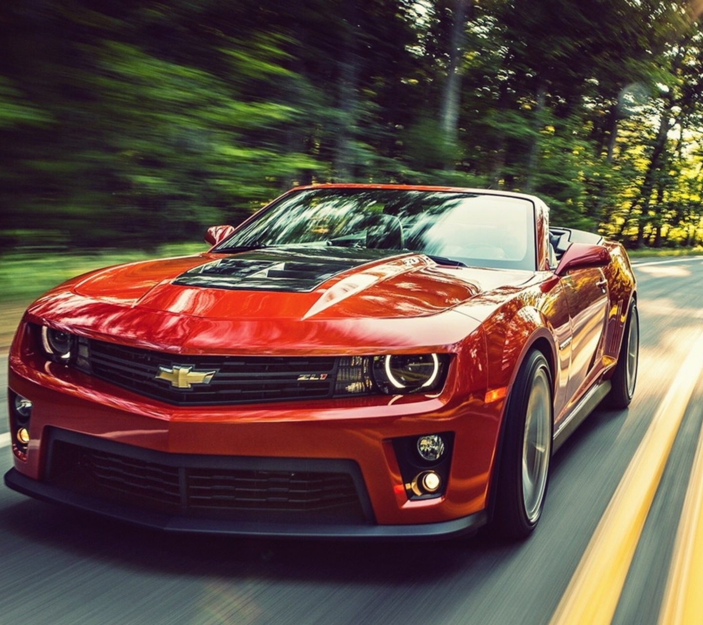 Das Chevy Camaro ZL1 Wallpaper 1440x1280