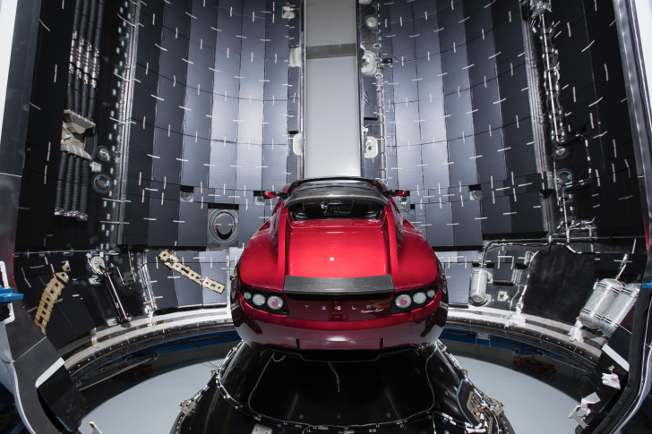 Screenshot №1 pro téma SpaceX Starman Tesla Roadster