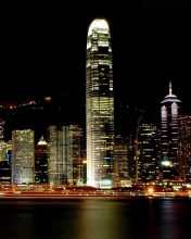 Обои Hong Kong City 176x220
