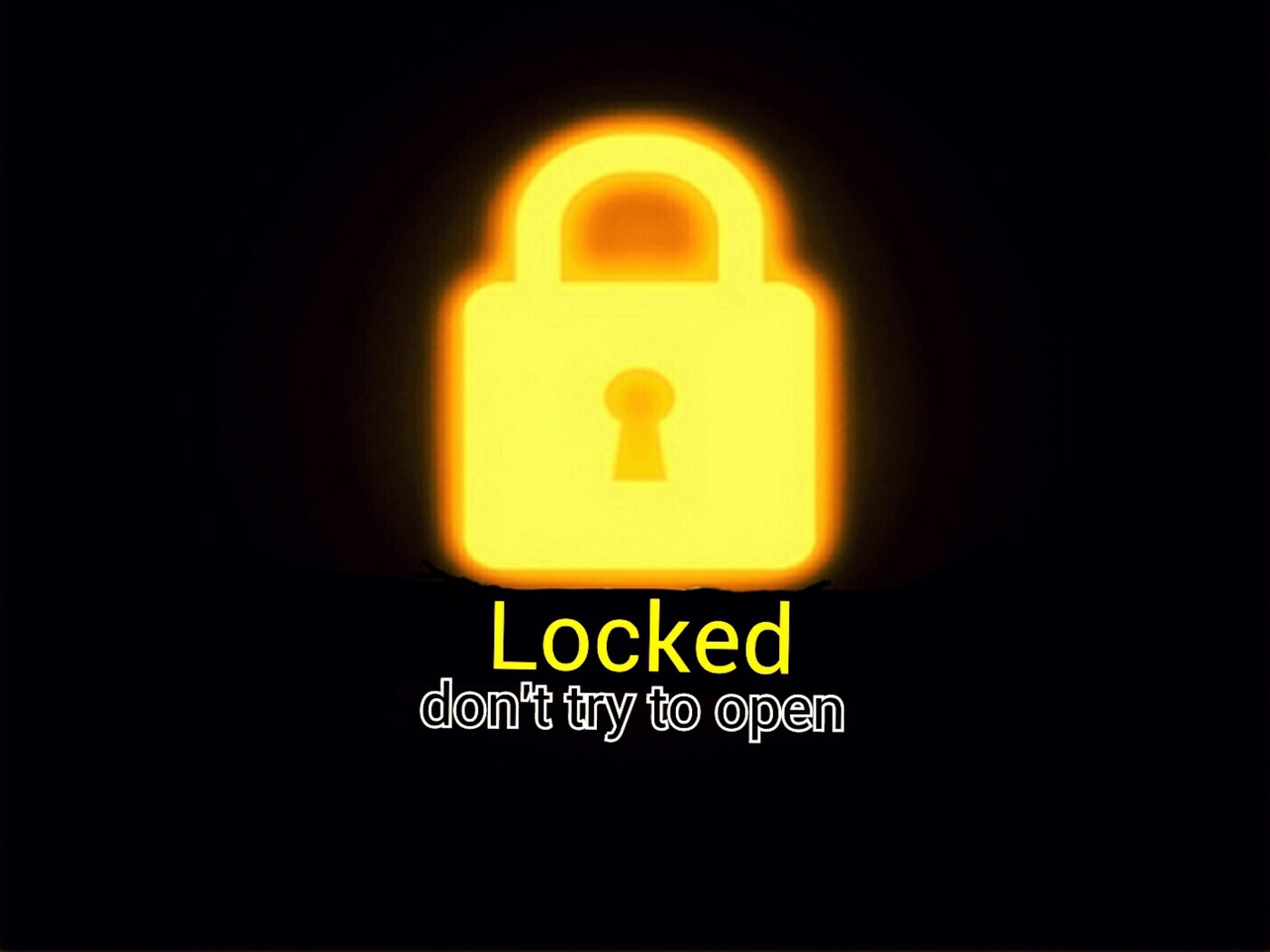 Fondo de pantalla Locked - Don't Try To Open 1400x1050
