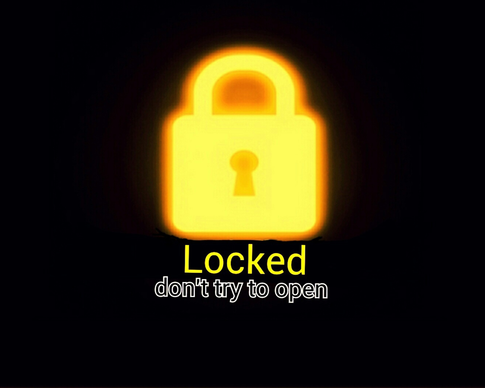 Sfondi Locked - Don't Try To Open 1600x1280