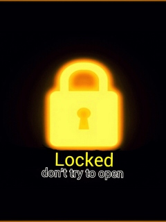 Sfondi Locked - Don't Try To Open 240x320