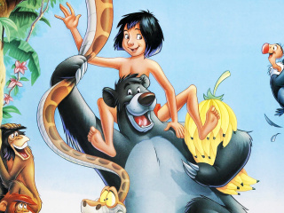 Обои The Jungle Book HD, Mowglis Brothers 320x240