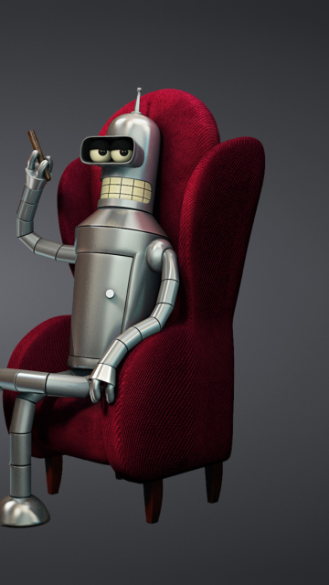 3D Bender Futurama wallpaper 360x640