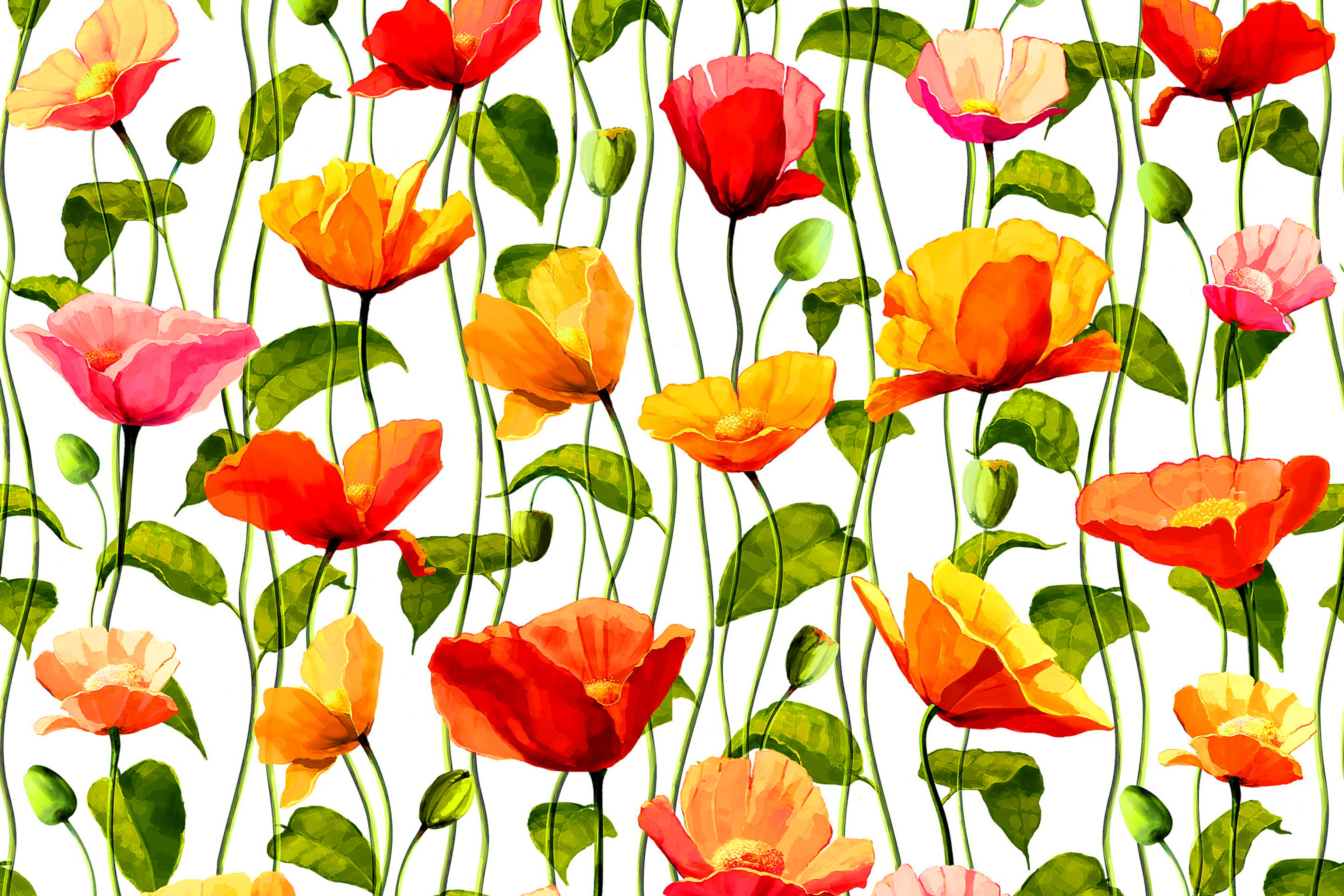 Screenshot №1 pro téma Floral Pattern 2880x1920