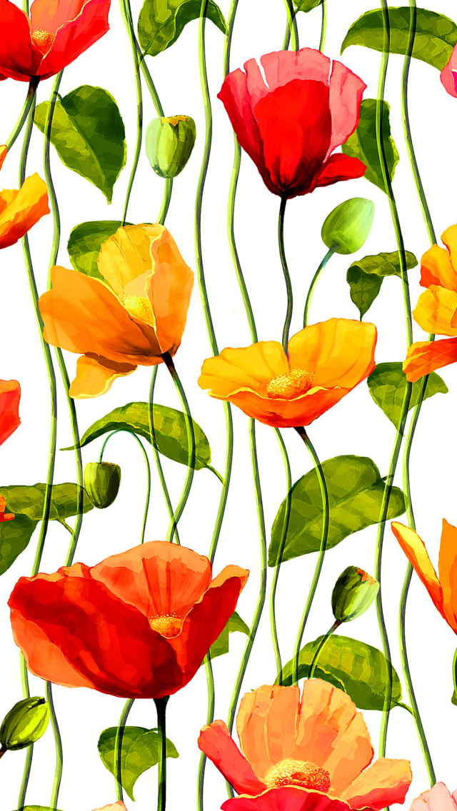Sfondi Floral Pattern 640x1136