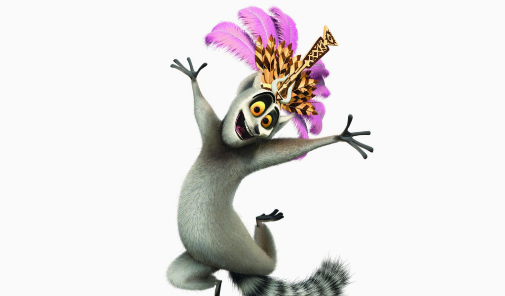 Screenshot №1 pro téma Lemur King From Madagascar 1024x600