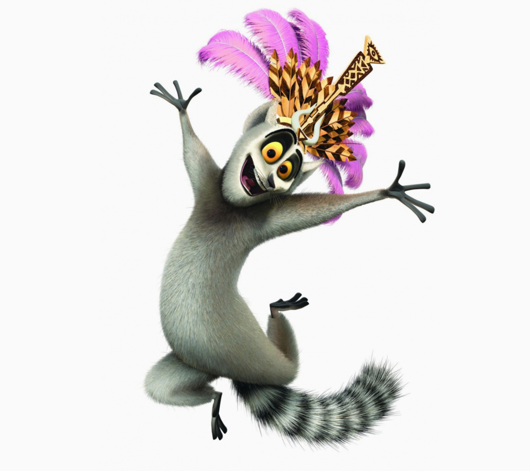Das Lemur King From Madagascar Wallpaper 1080x960