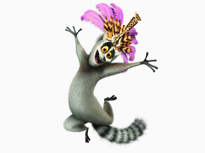 Screenshot №1 pro téma Lemur King From Madagascar 800x600
