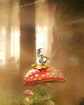 Mickey Mouse and Donald Duck - Obrázkek zdarma pro 128x160