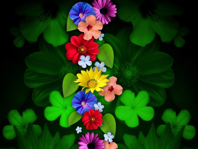 Flowers screenshot #1 640x480