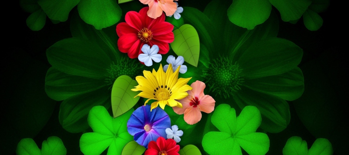 Screenshot №1 pro téma Flowers 720x320