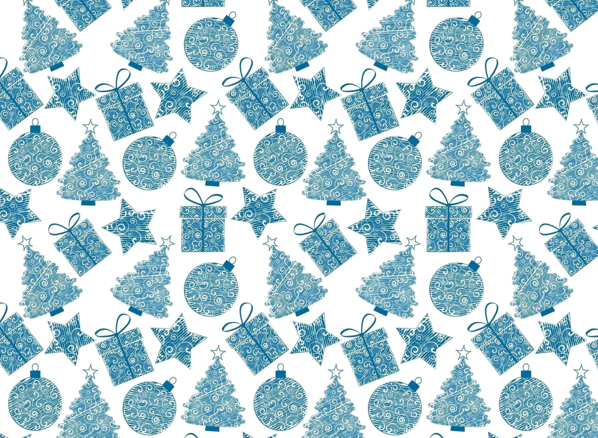 Das Christmas Blue Texture Wallpaper 1920x1408
