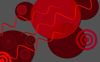 Kostenloses Red Crazy Design Wallpaper für Desktop Netbook 1024x600