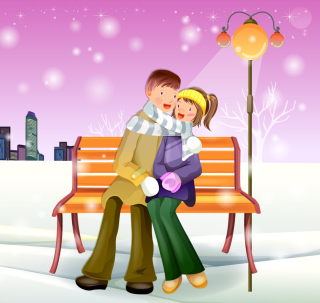 Romantic Winter - Obrázkek zdarma pro iPad mini 2