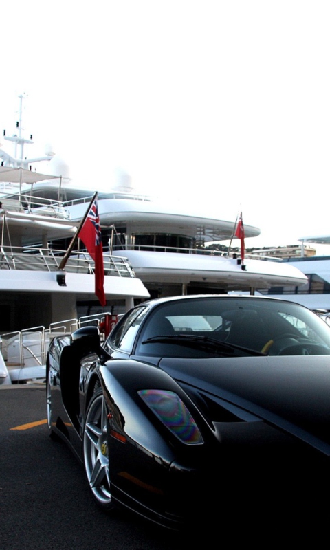 Das Cars Monaco And Yachts Wallpaper 480x800