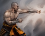 Screenshot №1 pro téma Warrior Monk by Lucas Torquato de Resende 176x144