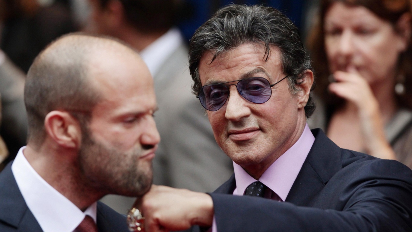 Jason Statham and Sylvester Stallone screenshot #1 1366x768