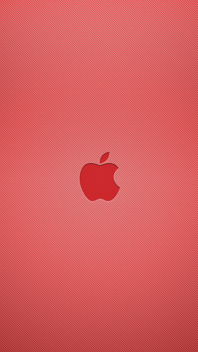 Das Red Apple Mac Logo Wallpaper 640x1136