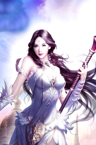 Screenshot №1 pro téma Angelina, League of Angels 320x480