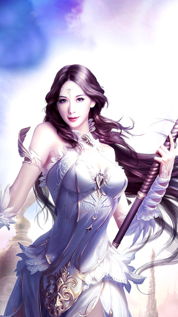 Das Angelina, League of Angels Wallpaper 360x640