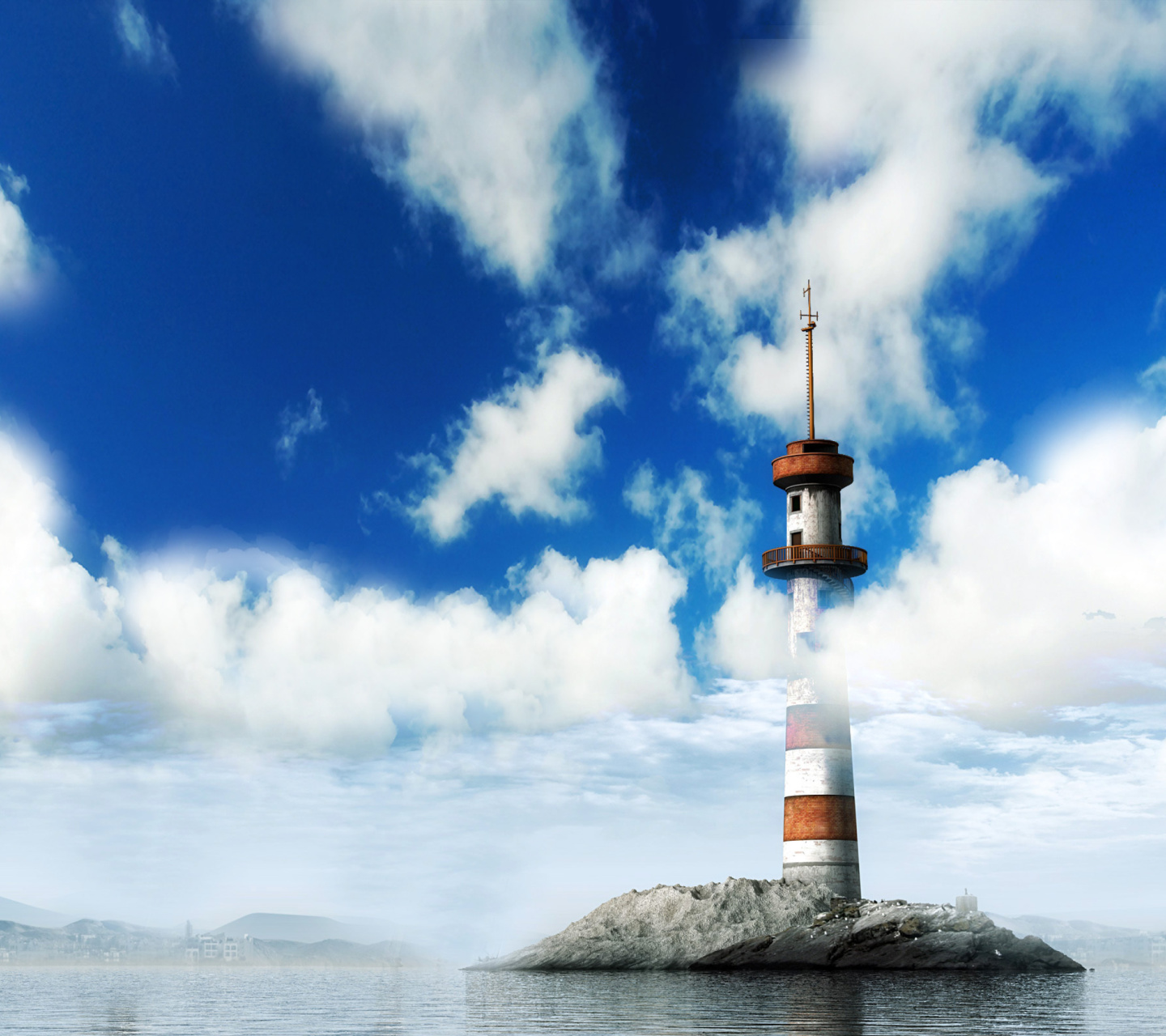 Обои Lighthouse on West Coast 1440x1280