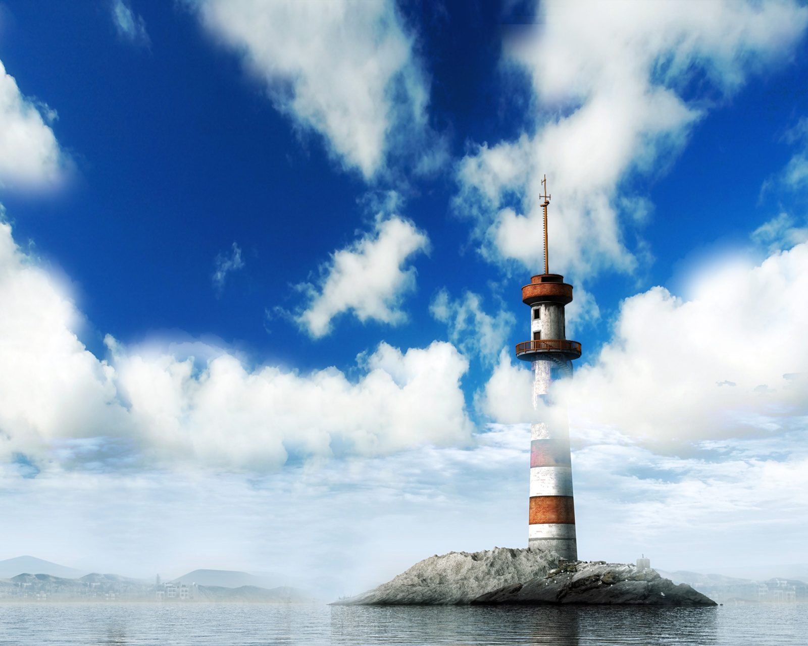 Sfondi Lighthouse on West Coast 1600x1280
