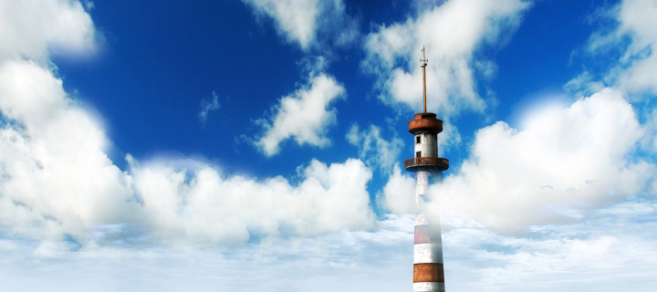 Sfondi Lighthouse on West Coast 720x320