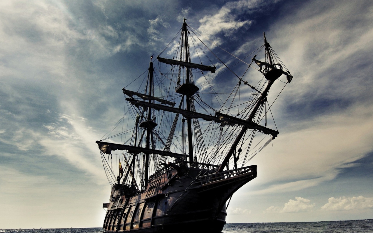 Das Black Pearl Pirates Of The Caribbean Wallpaper 1280x800