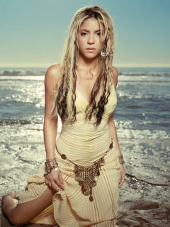 Fondo de pantalla Shakira 240x320