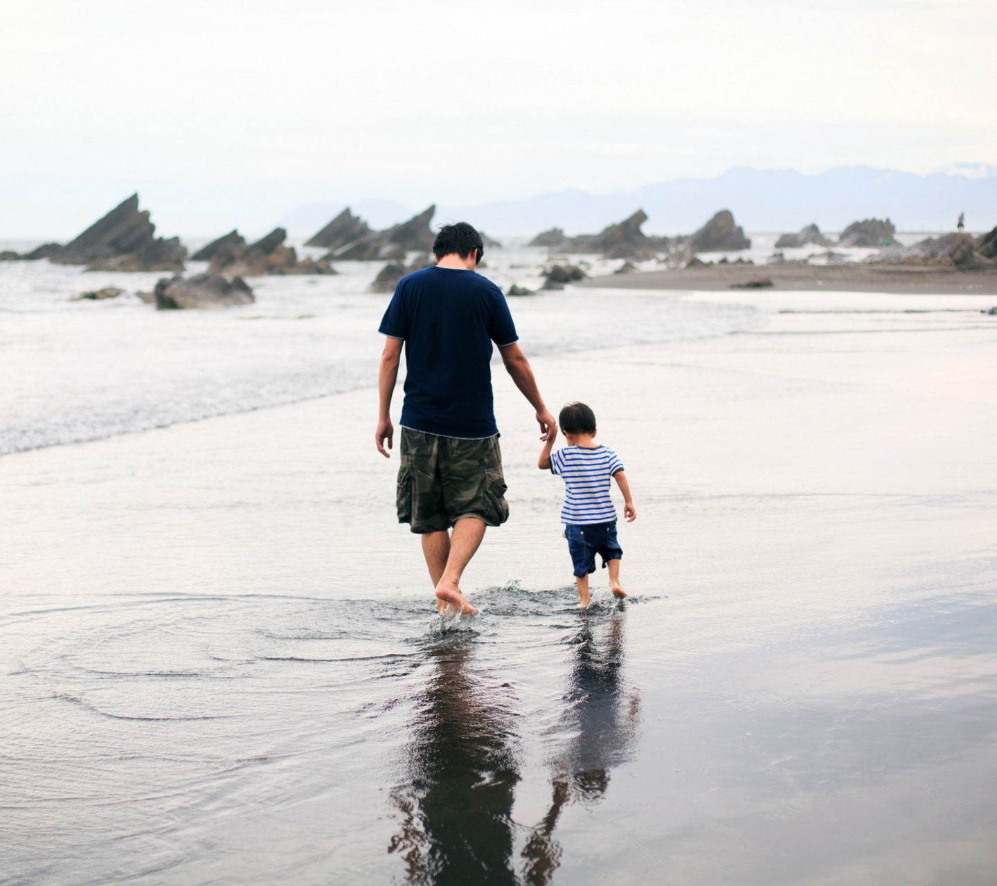 Fondo de pantalla Dad And Son 1440x1280