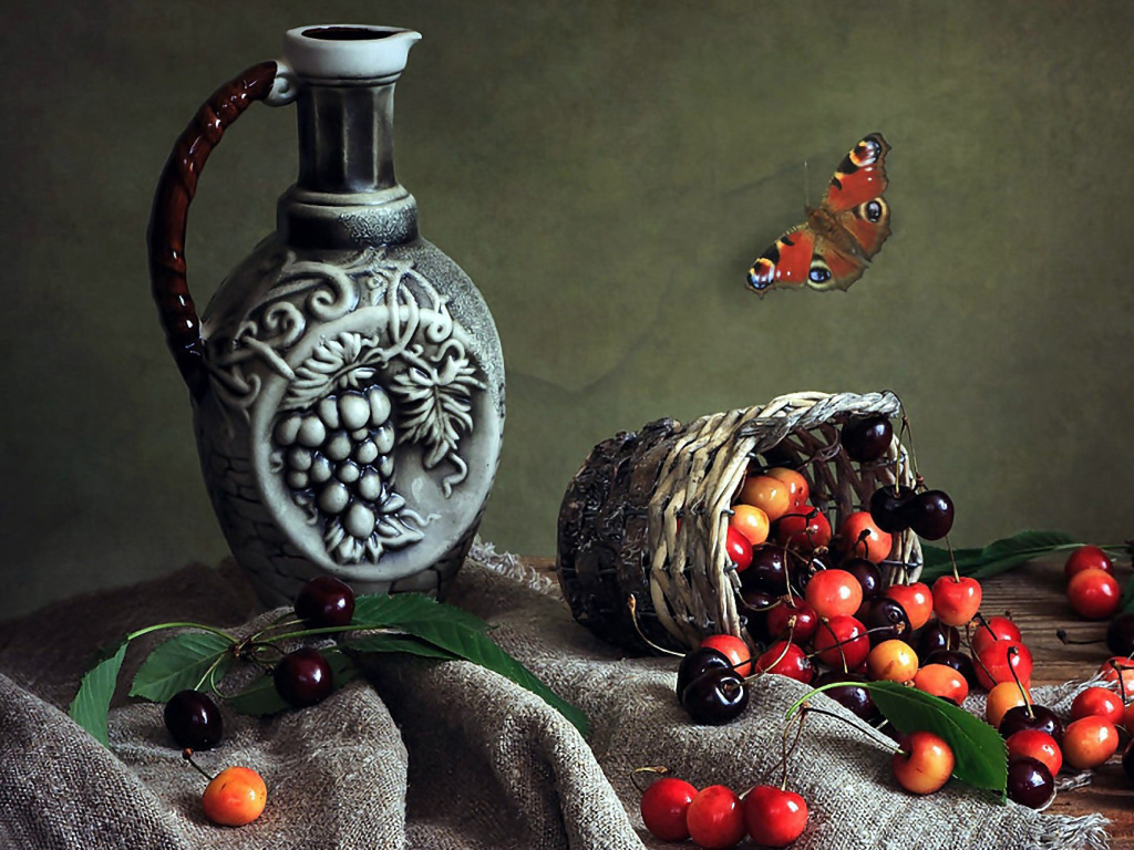 Sfondi Cherry wine 1024x768