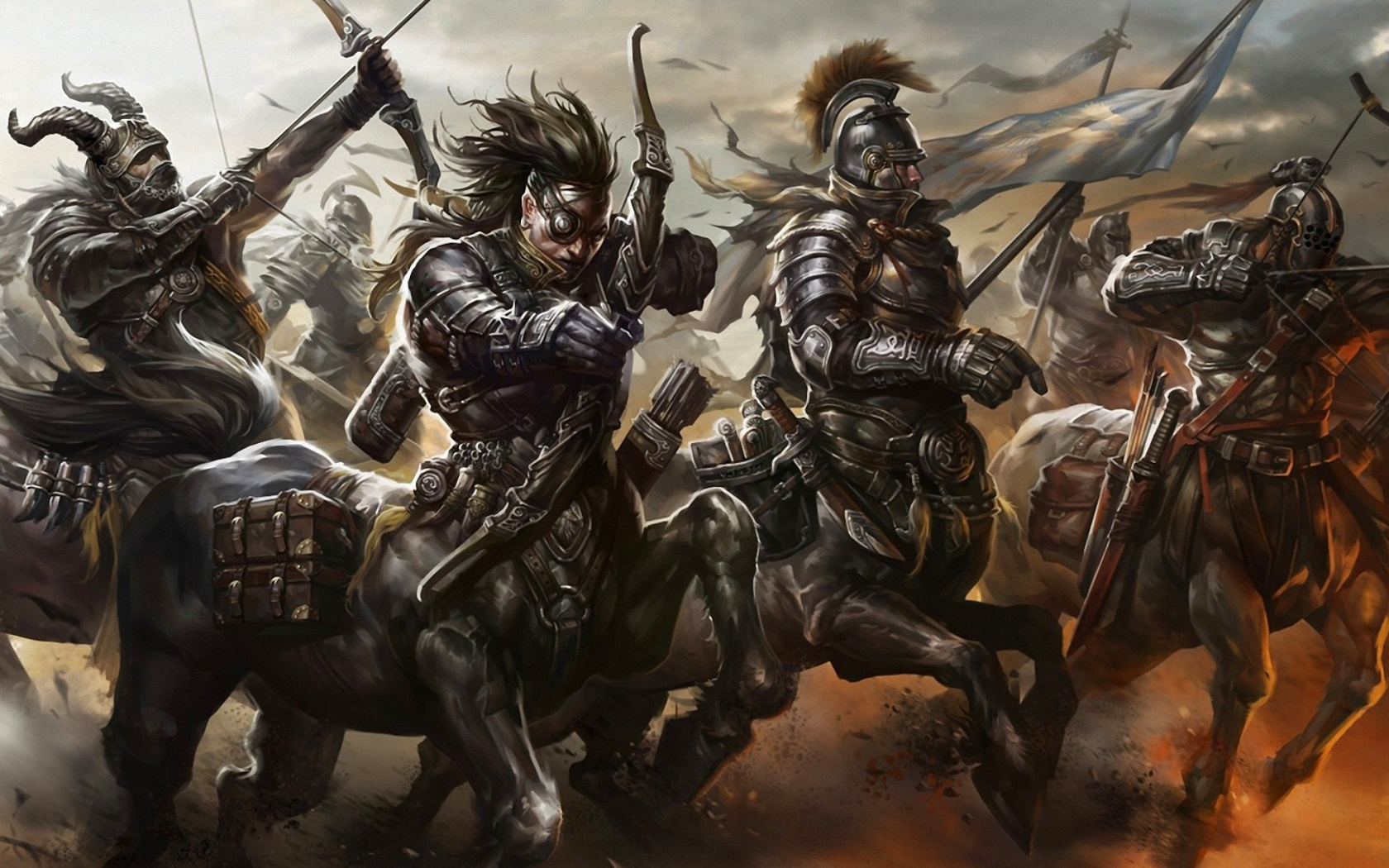 Screenshot №1 pro téma Centaur Warriors from Mythology 1680x1050