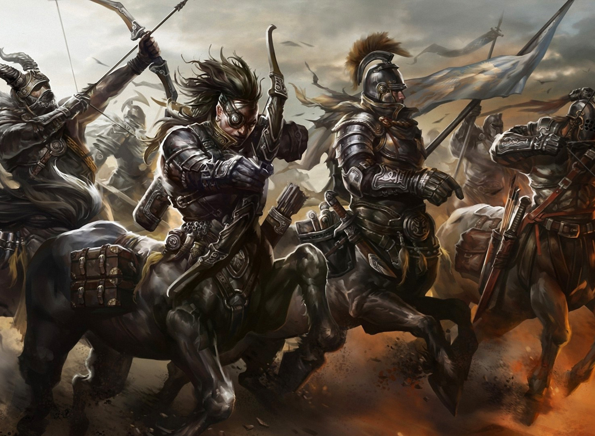 Обои Centaur Warriors from Mythology 1920x1408