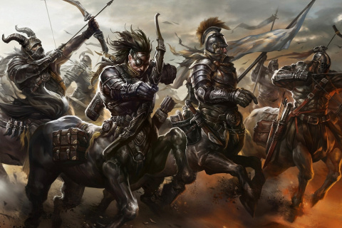 Screenshot №1 pro téma Centaur Warriors from Mythology 480x320