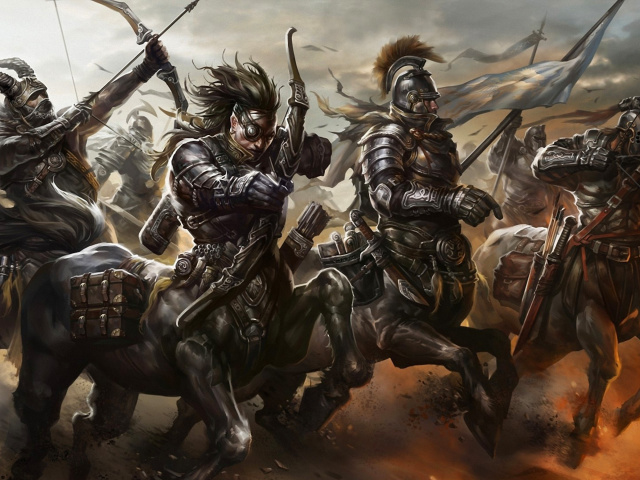 Fondo de pantalla Centaur Warriors from Mythology 640x480