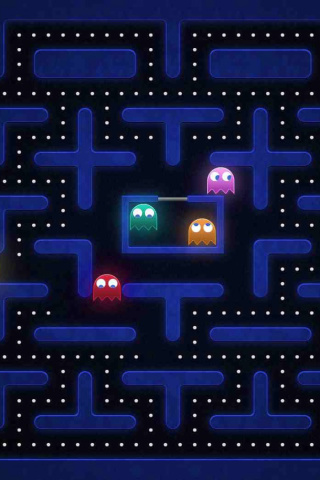 Fondo de pantalla Pacman Best 90 Game 320x480