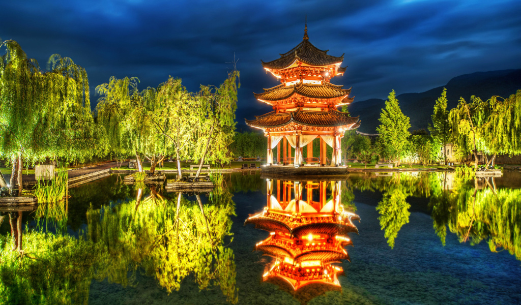 Sfondi Chinese Pagoda HD 1024x600